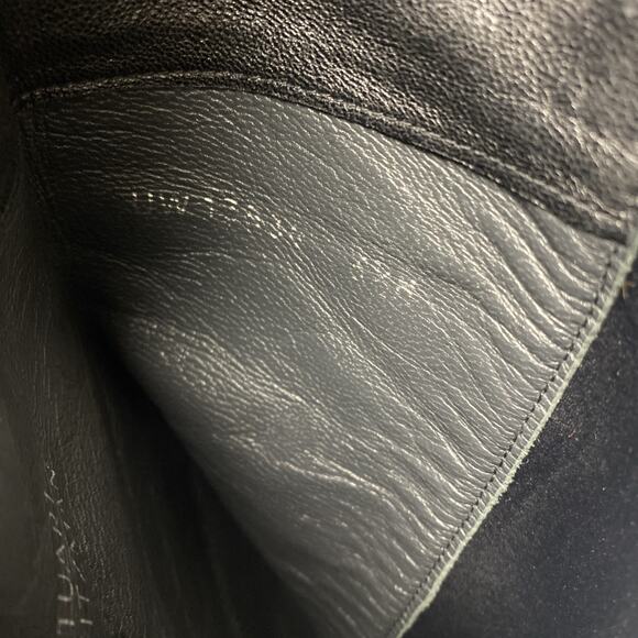 Stuart Weitzman 5050 Over The Knee Boot Black Leather Stretch Elastic Ta… - Picture 8 of 9